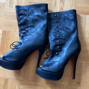 High heel boots.
